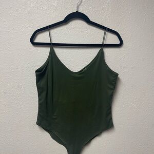 Gaze Olive Green Bodysuit